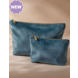 Velvet Accessory Bag BLUE TOPAZ Velvet Accessory Bag BLUE TOPAZ