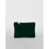 Velvet Accessory Pouch  DARK EMERALD Velvet Accessory Pouch  DARK EMERALD