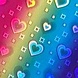 Holografisch vinyl Rainbow Hearts Holografisch vinyl Rainbow Hearts