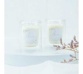 Theelichthouder Dubbelwandig - Transparant