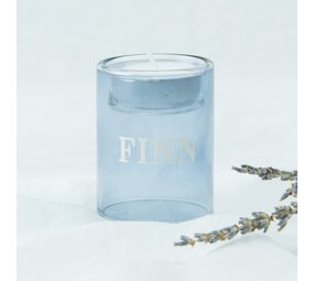 Theelichthouder Dubbelwandig - Blauw