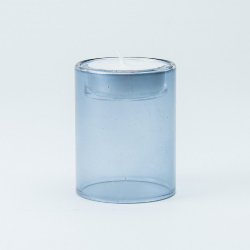 Theelichthouder Dubbelwandig - Blauw