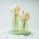 Glazen vaas GROOT - ZIJDEGROEN