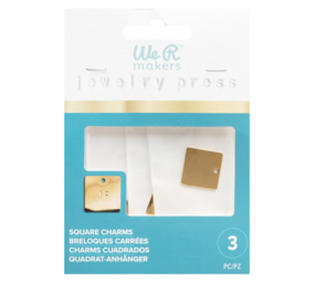 Jewelry Press Charms Stainless Steel Square (3pcs) Jewelry Press Charms Stainless Steel Square (3pcs)