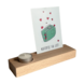 Houten kaartenhouder theelichtje Houten kaartenhouder theelichtje