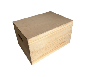 Houten bewaarbox groot - HOOG Houten bewaarbox groot - HOOG