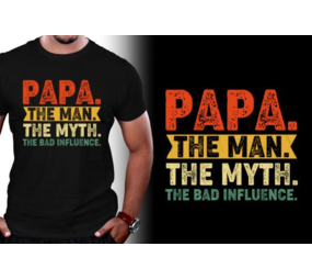 DTF  "PAPA. THE MAN" DTF  "PAPA. THE MAN"