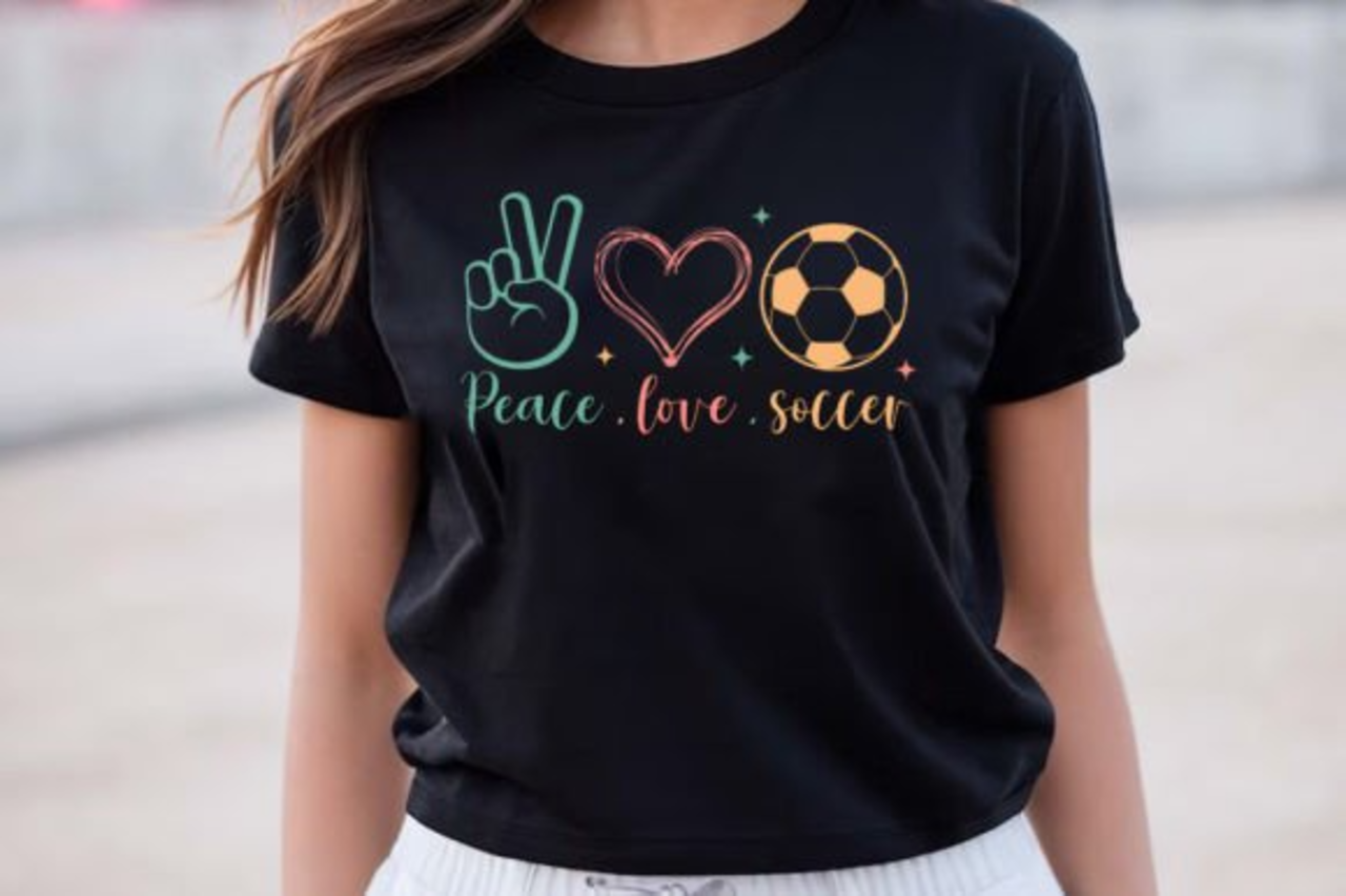 DTF  "Peace, Love, Soccer" DTF  "Peace, Love, Soccer"