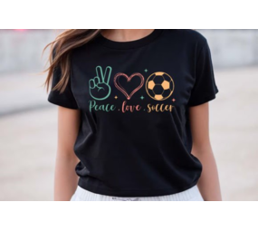 DTF  "Peace, Love, Soccer" DTF  "Peace, Love, Soccer"