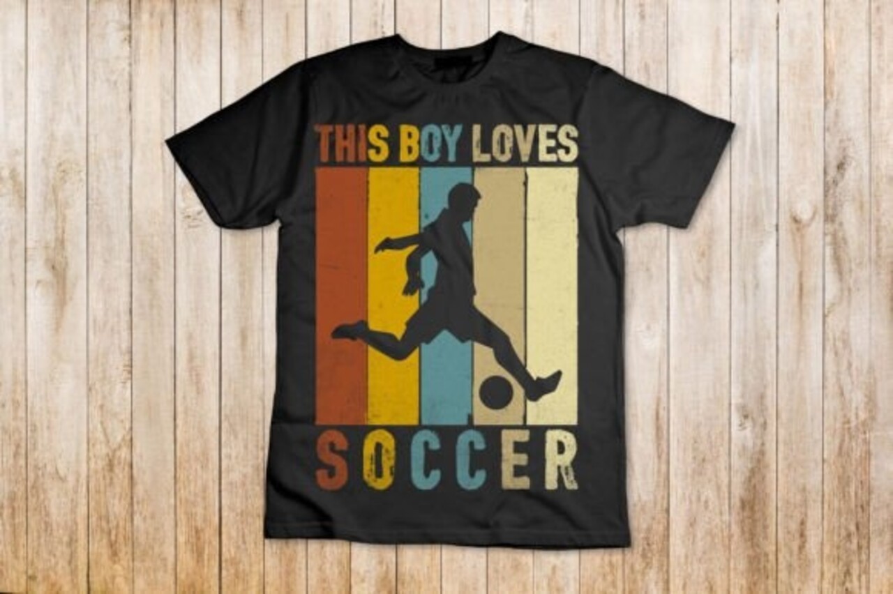 DTF  "This boy loves soccer"