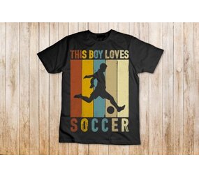 DTF  "This boy loves soccer"
