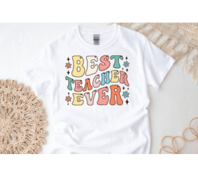 DTF  "Best teacher ever" retro