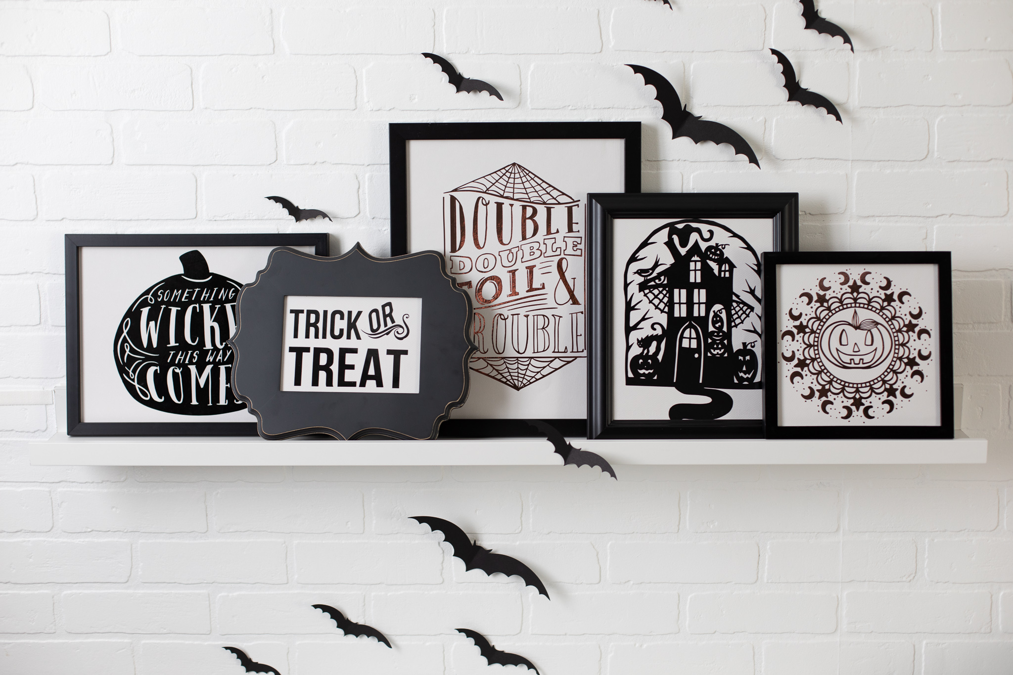 Halloweendecoratie met metallic vinyl Halloweendecoratie met metallic vinyl