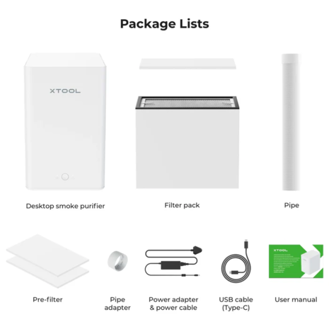 xTool Desktop Air Purifier for F1, F2 & M1 Ultra