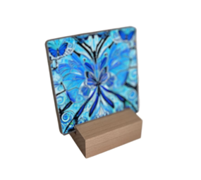 Houten tegelhouder Houten tegelhouder