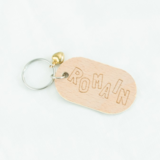 Houten sleutelhanger met hartje Houten sleutelhanger met hartje