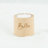 Houten theelichthouder - rond Houten theelichthouder - rond