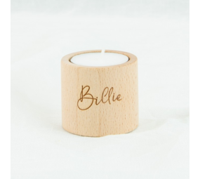 Houten theelichthouder - rond Houten theelichthouder - rond