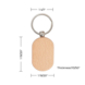 xTool Houten sleutelhanger - afgeronde rechthoek xTool Houten sleutelhanger - afgeronde rechthoek