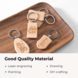 xTool Houten sleutelhanger - gemende vormen (10st) xTool Houten sleutelhanger - gemende vormen (10st)