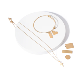 xTool Stainless Steel Necklace Bracelet Tag DIY Set - Gold xTool Stainless Steel Necklace Bracelet Tag DIY Set - Gold