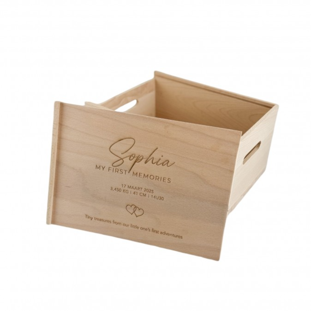 Memorybox met schuifdeksel Memorybox met schuifdeksel