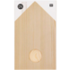 Houten huis met glazen vaasje Houten huis met glazen vaasje