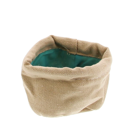 Jute zak met voering BLAUW Jute zak met voering BLAUW