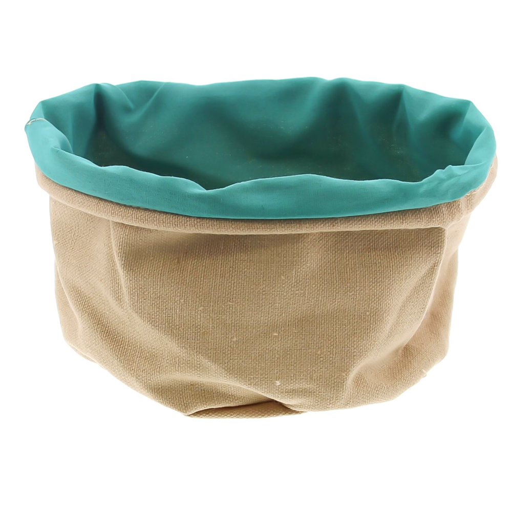 Jute zak met voering BLAUW Jute zak met voering BLAUW