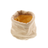 Jute zak met voering GEEL Jute zak met voering GEEL