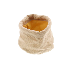 Jute zak met voering GEEL Jute zak met voering GEEL