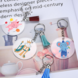Acryl Sleutelhanger met kwastje ROND Acryl Sleutelhanger met kwastje ROND