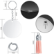 Acryl Sleutelhanger met kwastje ROND Acryl Sleutelhanger met kwastje ROND