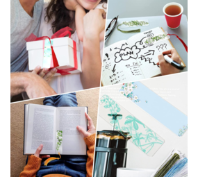 Acryl  boekenlegger met kwastje Acryl  boekenlegger met kwastje