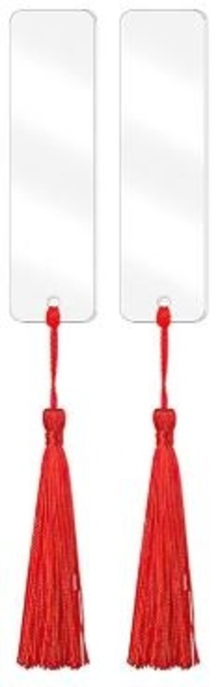 Acryl  boekenlegger met kwastje