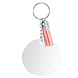 Acryl Sleutelhanger met kwastje ROND Acryl Sleutelhanger met kwastje ROND