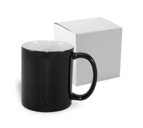 Magische Mok ZWART (sublimatie) + doosje Magische Mok ZWART (sublimatie) + doosje