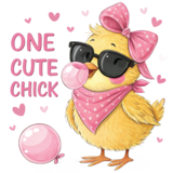DTF  "One Cute Chick"
