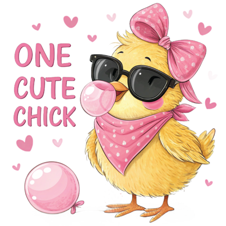DTF  "One Cute Chick" DTF  "One Cute Chick"