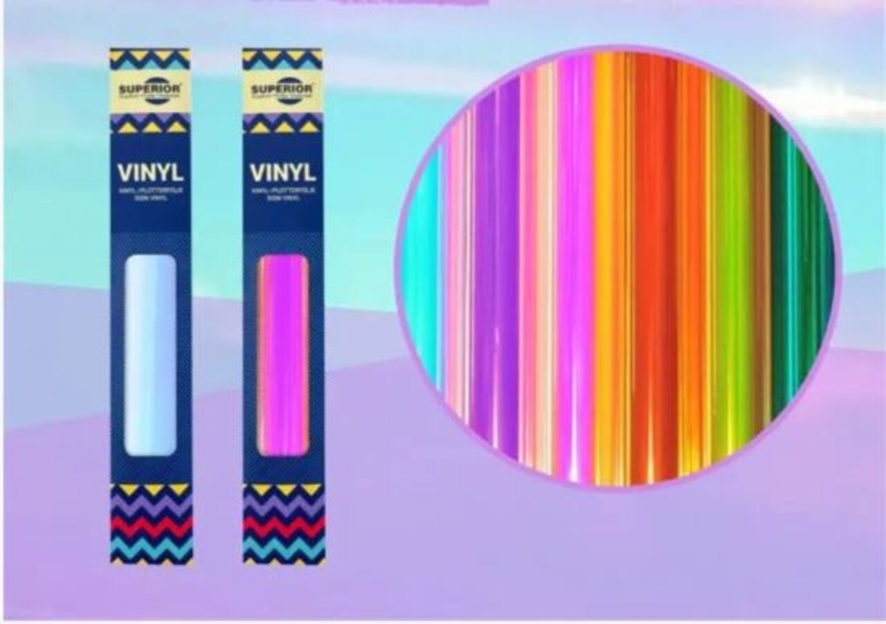 Holo-Opal Vinyl Hot Pink Sunset Holo-Opal Vinyl Hot Pink Sunset