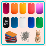 Dubbelzijdige  tag uit metaal (30 stuks) Dubbelzijdige  tag uit metaal (30 stuks)