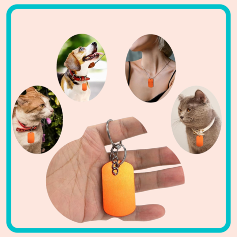 Dubbelzijdige  tag uit metaal (30 stuks)