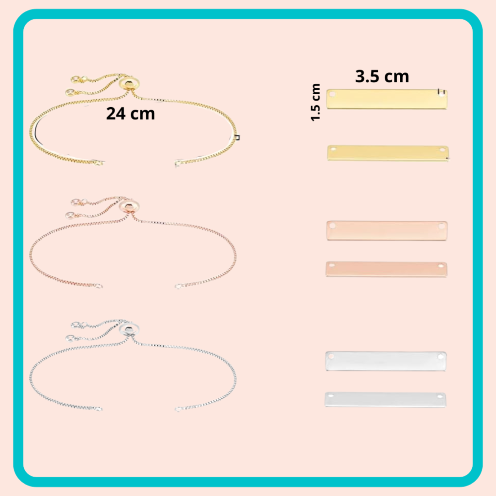 Graveerbare armbanden (DIY kit) Graveerbare armbanden (DIY kit)