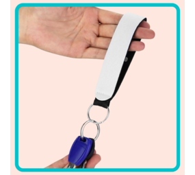 Sublimatie Blanco Neopreen Sleutelhanger Sublimatie Blanco Neopreen Sleutelhanger