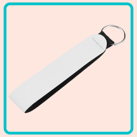 Sublimatie Blanco Neopreen Sleutelhanger
