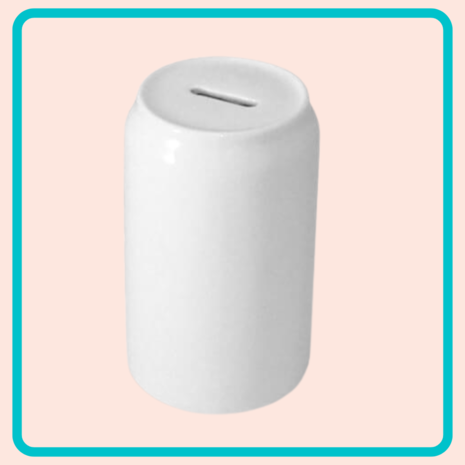 Sublimatie spaarpot (blikvorm)