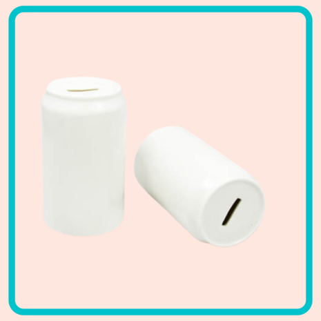 Sublimatie spaarpot (blikvorm)