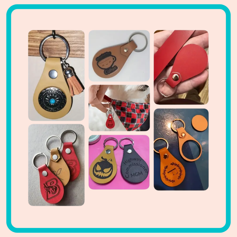 PU lederen sleutelhanger