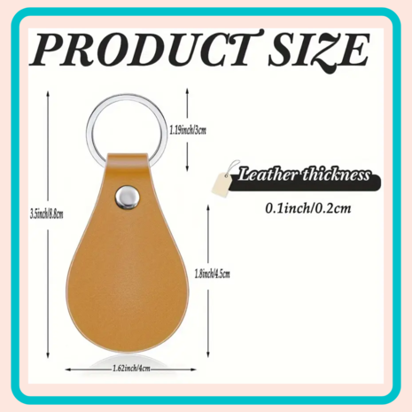 PU lederen sleutelhanger