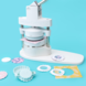We R Memorykeepers Button Press Puffy Sticker en Shaker Shape inzetstuk We R Memorykeepers Button Press Puffy Sticker en Shaker Shape inzetstuk
